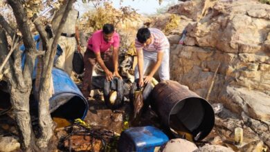 బెల్లం ఊట ధ్వంసం బెల్లం ఊట ధ్వంసం